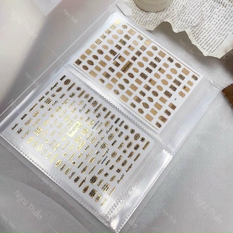 Sổ đựng sticker Nail/ sổ đựng ảnh cho bé