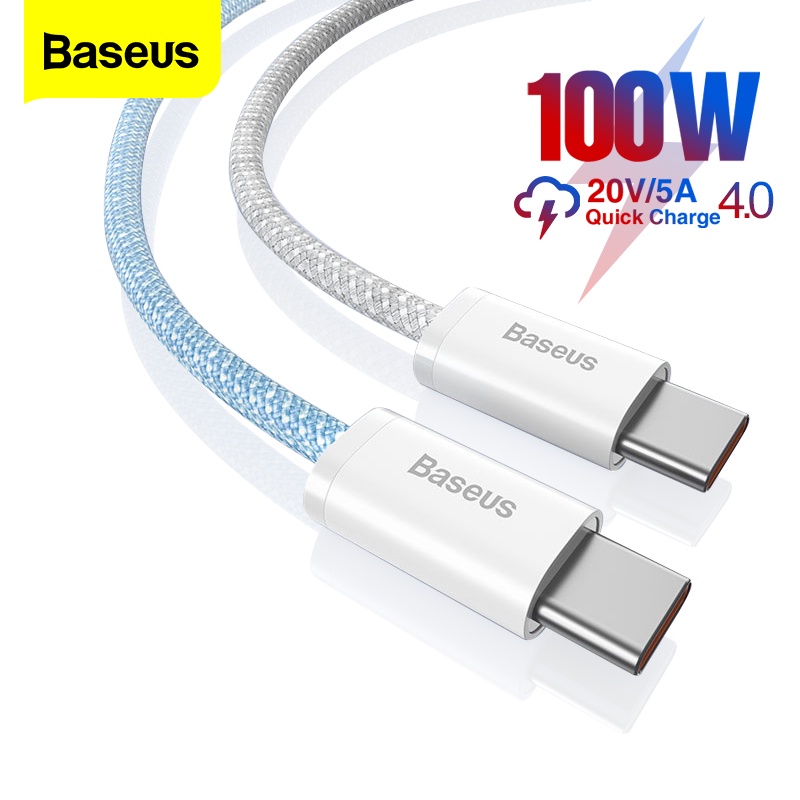 Cáp Sạc Nhanh Baseus 100W PD Type C Sang Type C Cho Macbook Pro Ipad Xiaomi Samsung