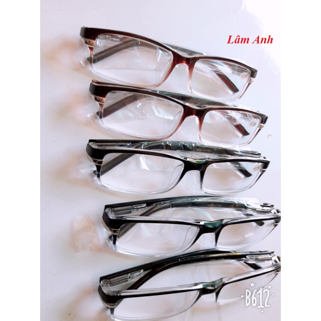 Mắt Kính Lão Đọc Sách Đi Đường Trong Suốt Viền 2 Màu