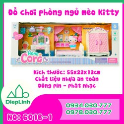 Hộp Đồ Chơi Nhà Hello Kitty Trang Trí Nhà Cửa