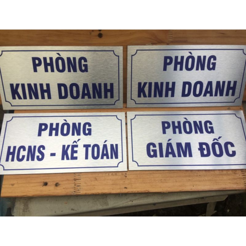 Biển phòng ban bằng Alu vàng xước giá rẻ