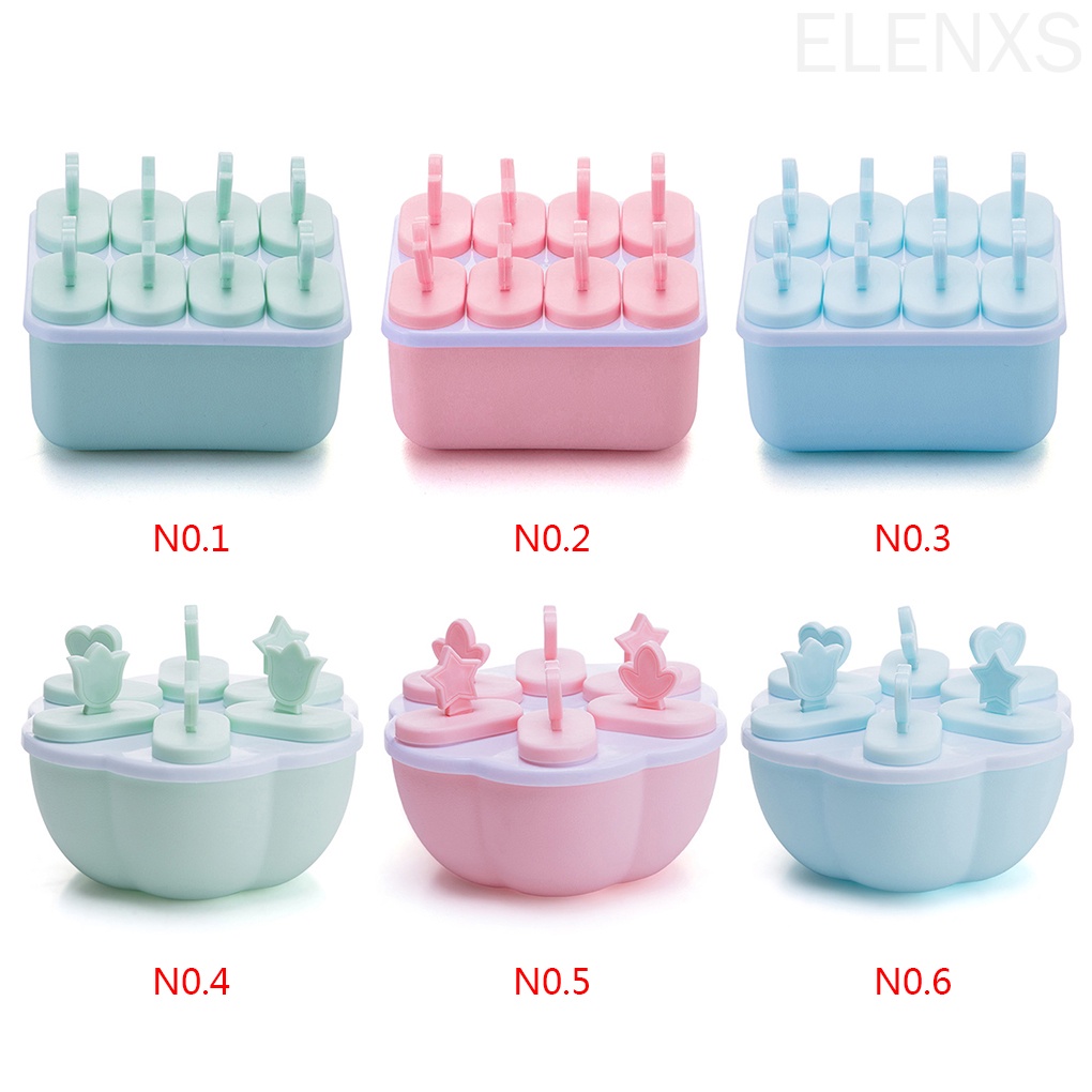 Khuôn làm kem que 8 ngăn tiện dụng