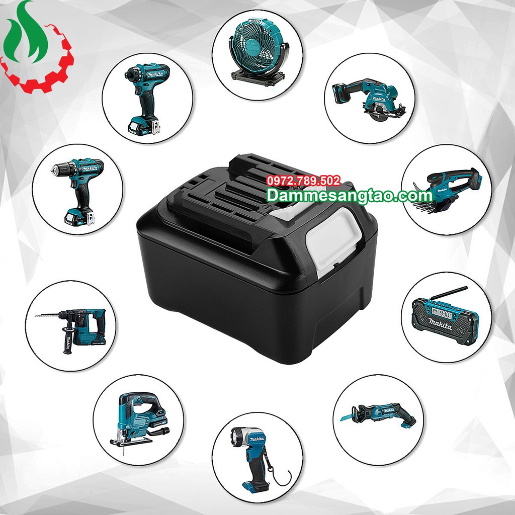 DMST Vỏ pin makita 12V max li-ion 3.7V nhận sạc zin