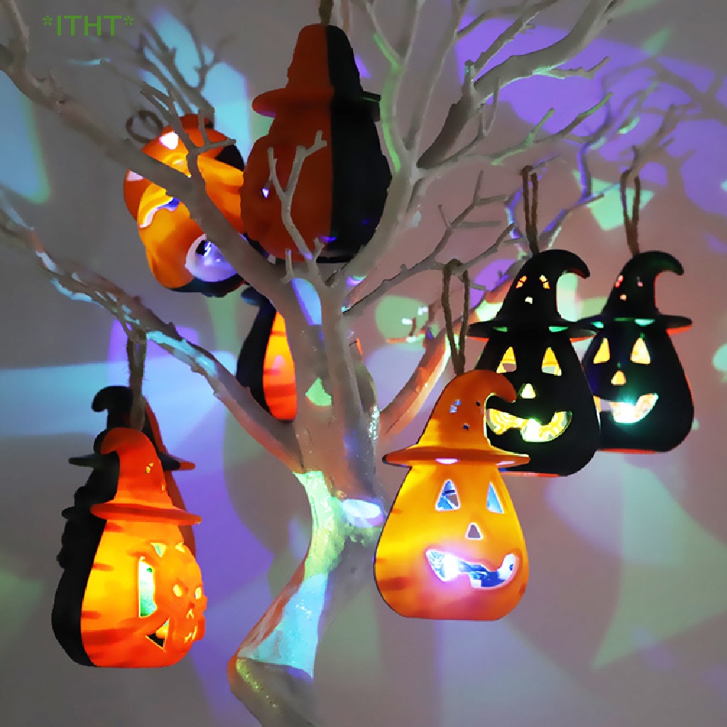 Đèn Led Hình Bí Ngô Mini Trang Trí Halloween Mới