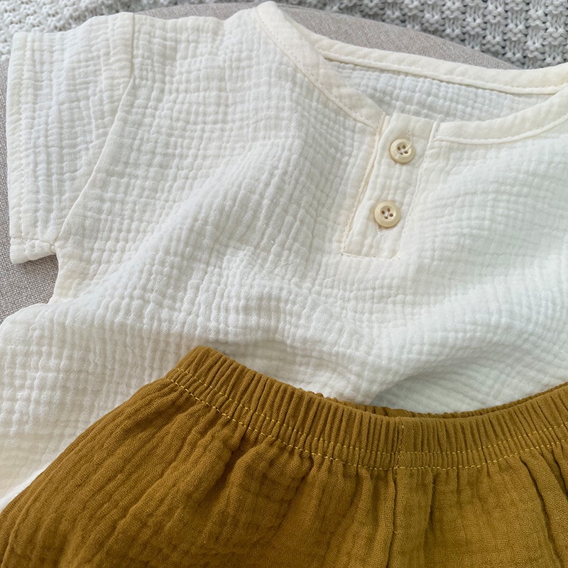 Bộ quần áo vải bông mềm đẹp cho bé 2022