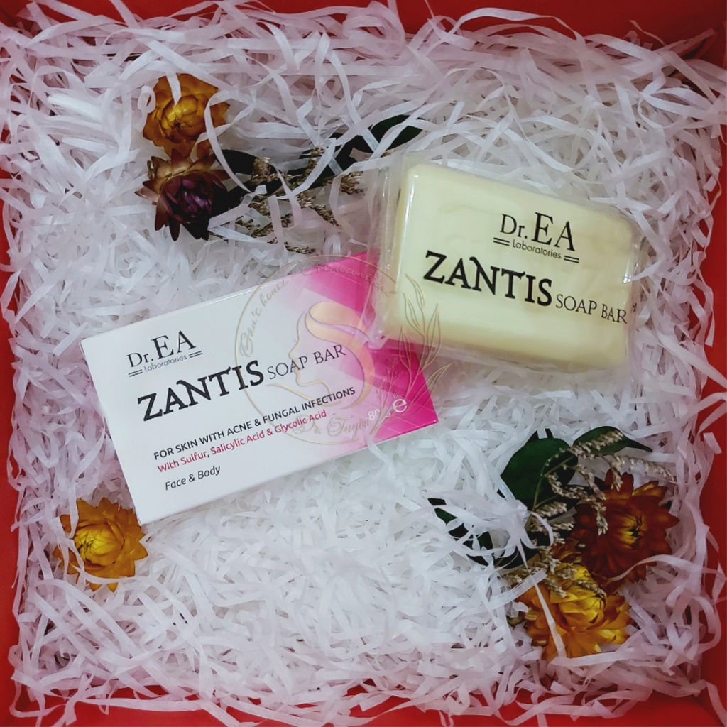 Xà phòng Dr.EA Zantis Soap Bar giúp làm sạch da, giảm dầu nhờn, giảm và ngăn ngừa mụn 80g