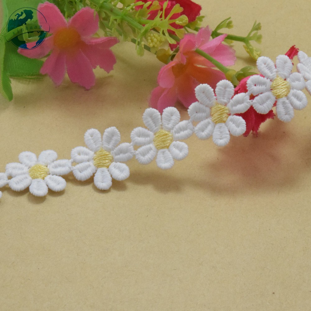 Cuộn Ren Ruy Băng polyester Rộng 2cm Trang Trí Đầm mini 3742