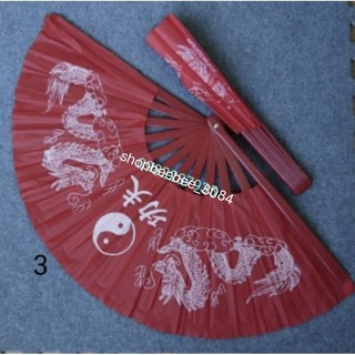 quạt võ , múa dưỡng sinh vàng đỏ