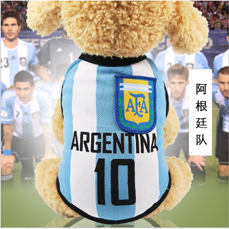 Áo không tay in hình đá bóng cá tính cho thú cưng