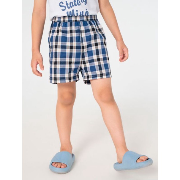 Set 2 quần đùi thô cotton bé trai Canifa