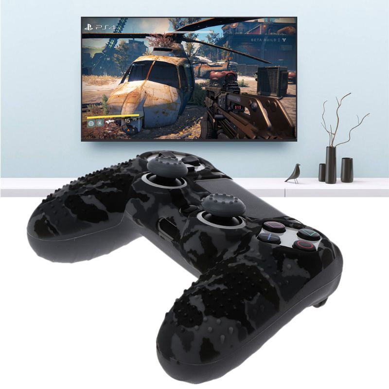 Bộ Vỏ Bọc Silicone Mềm + 2 Nút Bọc Cần Điều Khiển Cho Tay Cầm Chơi Game