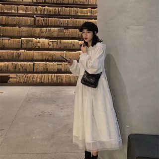 [Hàng oder] Váy nỉ có mũ dáng xoè
