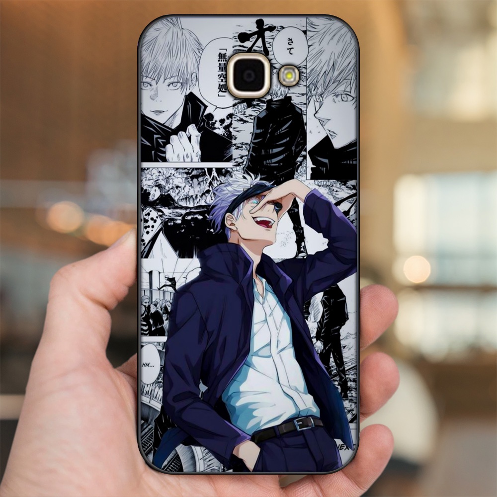 Ốp lưng Samsung A9 Pro viền đen in hình Satoru Jujutsu Kaisen
