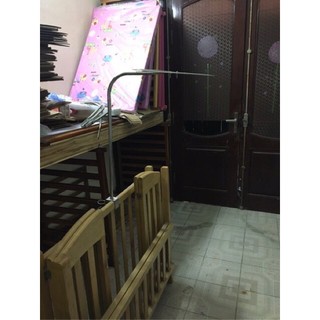 màn ( mùng) cũi trẻ em khung inox