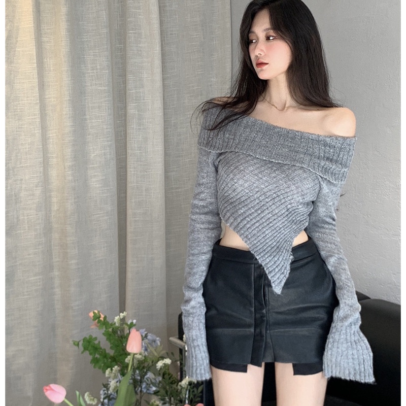 Áo Kiểu Tay Dài Trễ Vai Thời Trang Mùa Thu Cho Phái Nữ