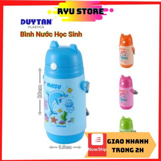 Bình Nước Học sinh ❤️𝑭𝑹𝑬𝑬𝑺𝑯𝑰𝑷❤️Bình Nước Học Sinh Duy Tân Có Ống Hút 500ml