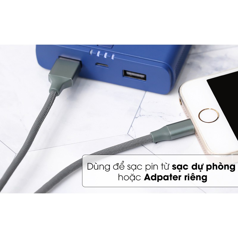 [CHÍNH HÃNG] Cáp Lightning 1m Xmobile LTL-01. Đầu ra 5V-2.1A. Công suất tối đa 10W.Sử dụng cho iPhone 5 và iPad 4 trở đi