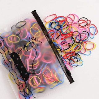 Set 1000 dây chun buộc tóc túi zip