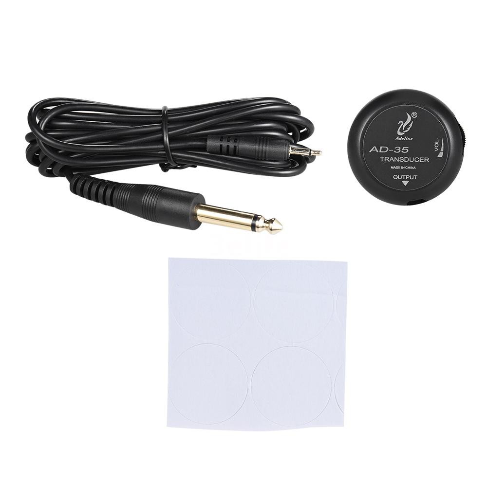Bộ chuyển đổi tiếp xúc micro Adeline AD-35 Mini Piezo với dây cáp đầu ra 6.35mm 3m cho đàn guitar thùng/violin/ukulele
