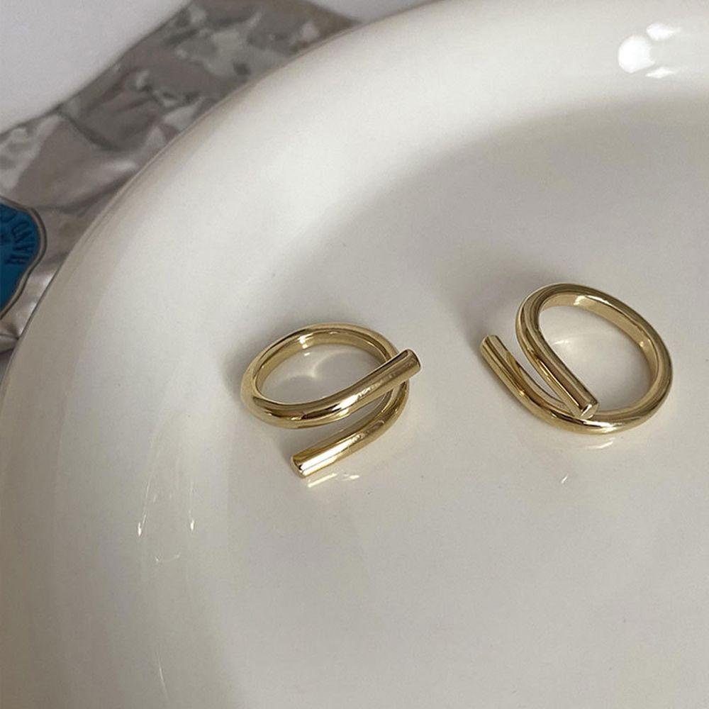 Nhẫn Hở Bằng Kim Loại Tùy Chỉnh Thiết Kế Tinh Tế Thời Trang Cho Nam Và Nữ