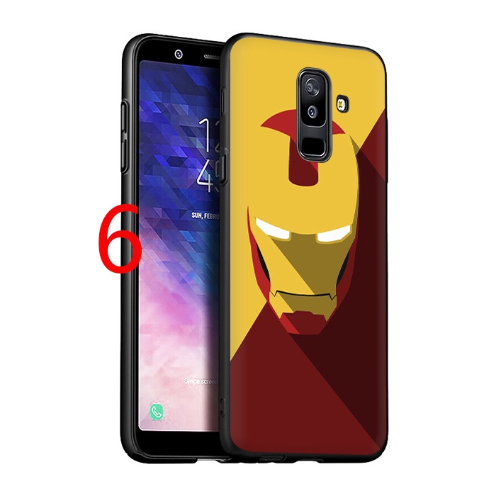 Ốp Lưng Tpu Họa Tiết Hình Iron Man Batman Thời Trang Cho Samsung S7 Edge S8 S9 Plus Note 8 9