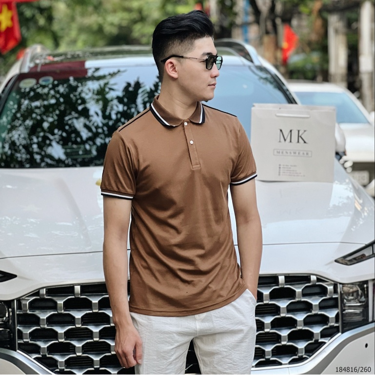 Áo Polo Ngắn Tay Nam Nữ Trơn Cải Cổ Và Tay