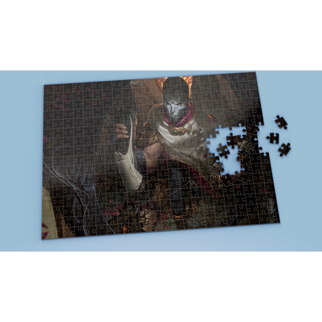 Tranh ghép hình A4, A5 League of Legends, xếp hình JHIN - Mẫu 1