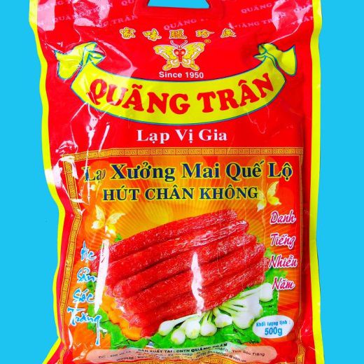 Lạp xưởng Mai Quế Lộ Quãng Trân, lạp vị gia, gói 500 gram