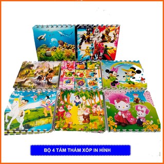 Thảm chơi cho bé in hình theo chủ đề -Hàng Việt Nam- Kích thước mỗi tấm 60x60x1cm