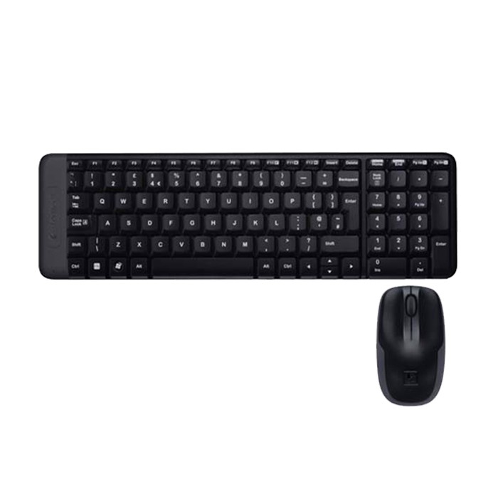 Bộ Bàn Phím Và Chuột Logitech MK220 Không Dây - Chính Hãng