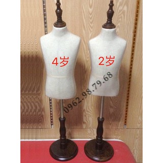 Manocanh Trẻ Em 1 Chiếc 2 Tuổi Bán Thân Chân Gỗ