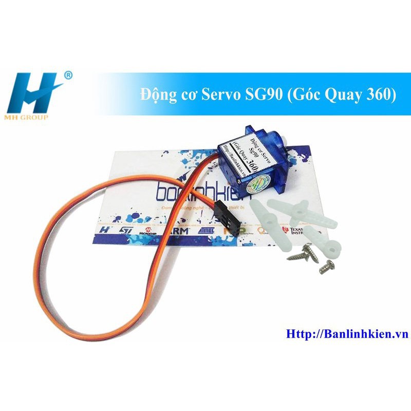 Động cơ Servo SG90 (Góc Quay 360)