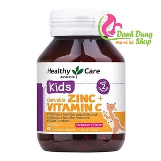 Viên nhai bổ sung vitamin c + kẽm healthy care cho bé từ 2 tuôi- 60 viên - ảnh sản phẩm 1