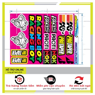 SHINDECAL- LOGO STICKER RACING BOY