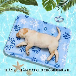 Đệm gel làm mát mùa hè cho chó mèo - Thảm Gel Lạnh Chống Nóng Cho Chó Mèo Dễ Vệ Sinh Sạch Sẽ