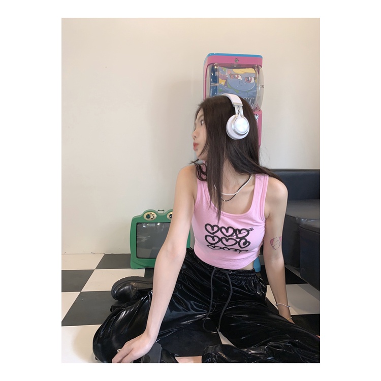 Áo Hai Dây Mỏng Mùa Hè Mẫu Mới Ngọt Ngào Phong Cách bm niche Nóng Bỏng Cho Nữ