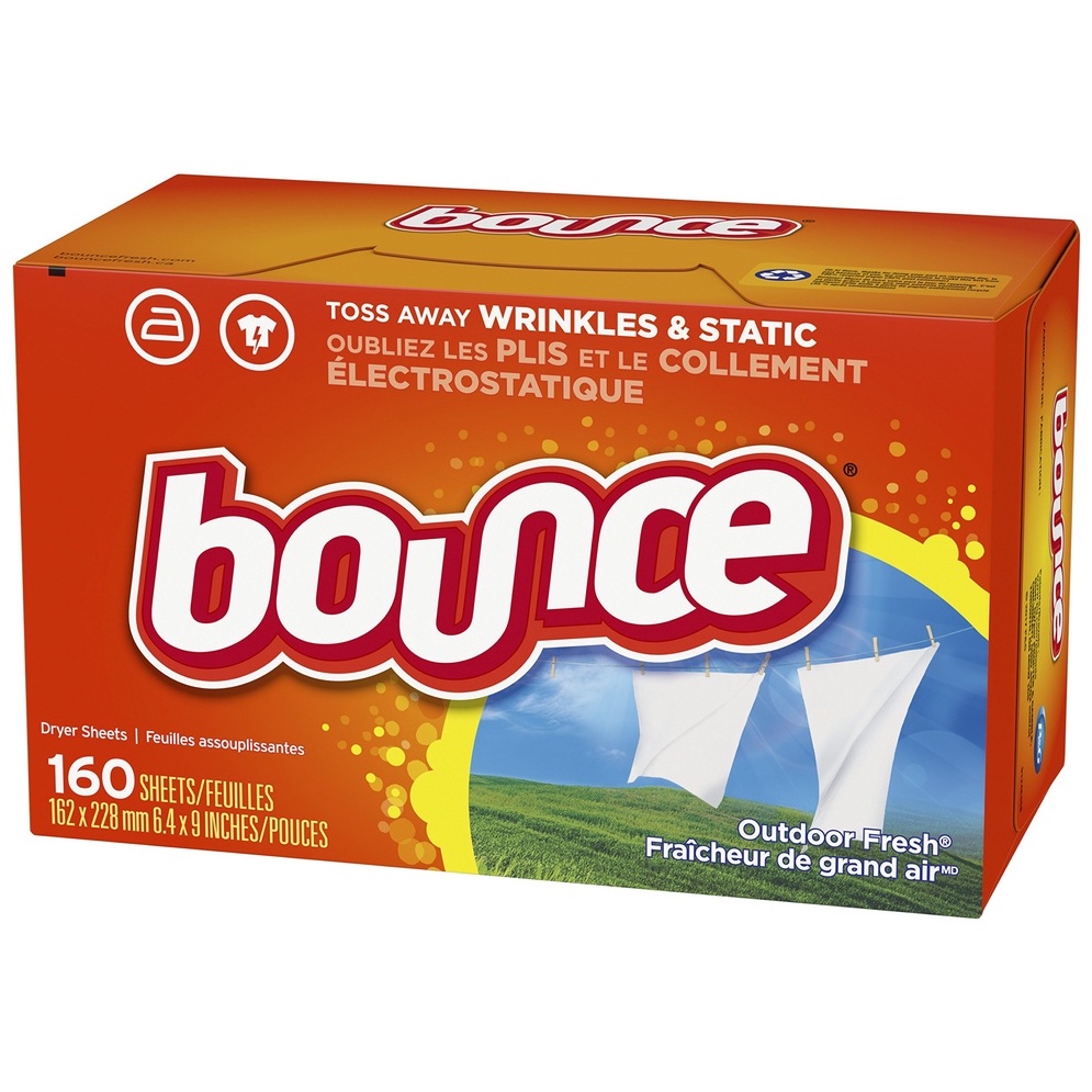 Giấy thơm Bounce 160 tờ nhập Mỹ, hương Outdoor Fresh tươi mới NCC Shoptido