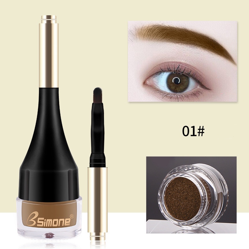 Kem Nhuộm Lông Mày BSIMONE 4 Màu Tùy Chọn 3D Kháng Nước Kèm Cọ Cao Cấp