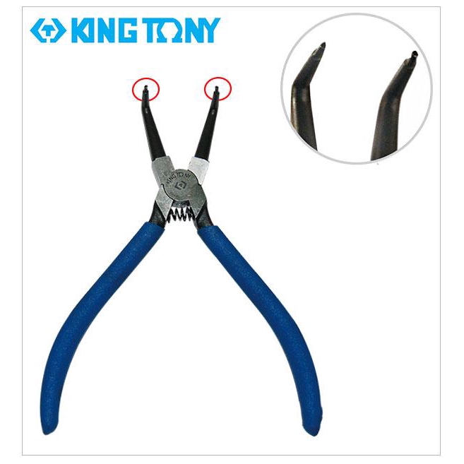 Kìm mở phe trong mũi cong Kingtony 68HB-10 (10 inch)