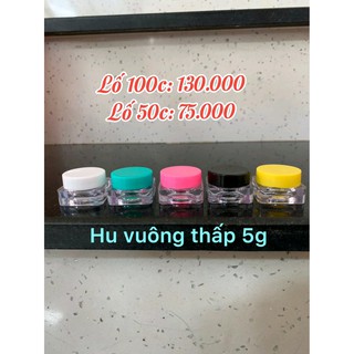 COMBO 50 HỦ NHỰA VUÔNG 3G