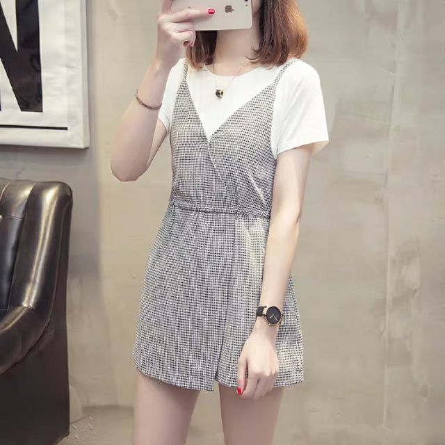 Đầm ke sọc