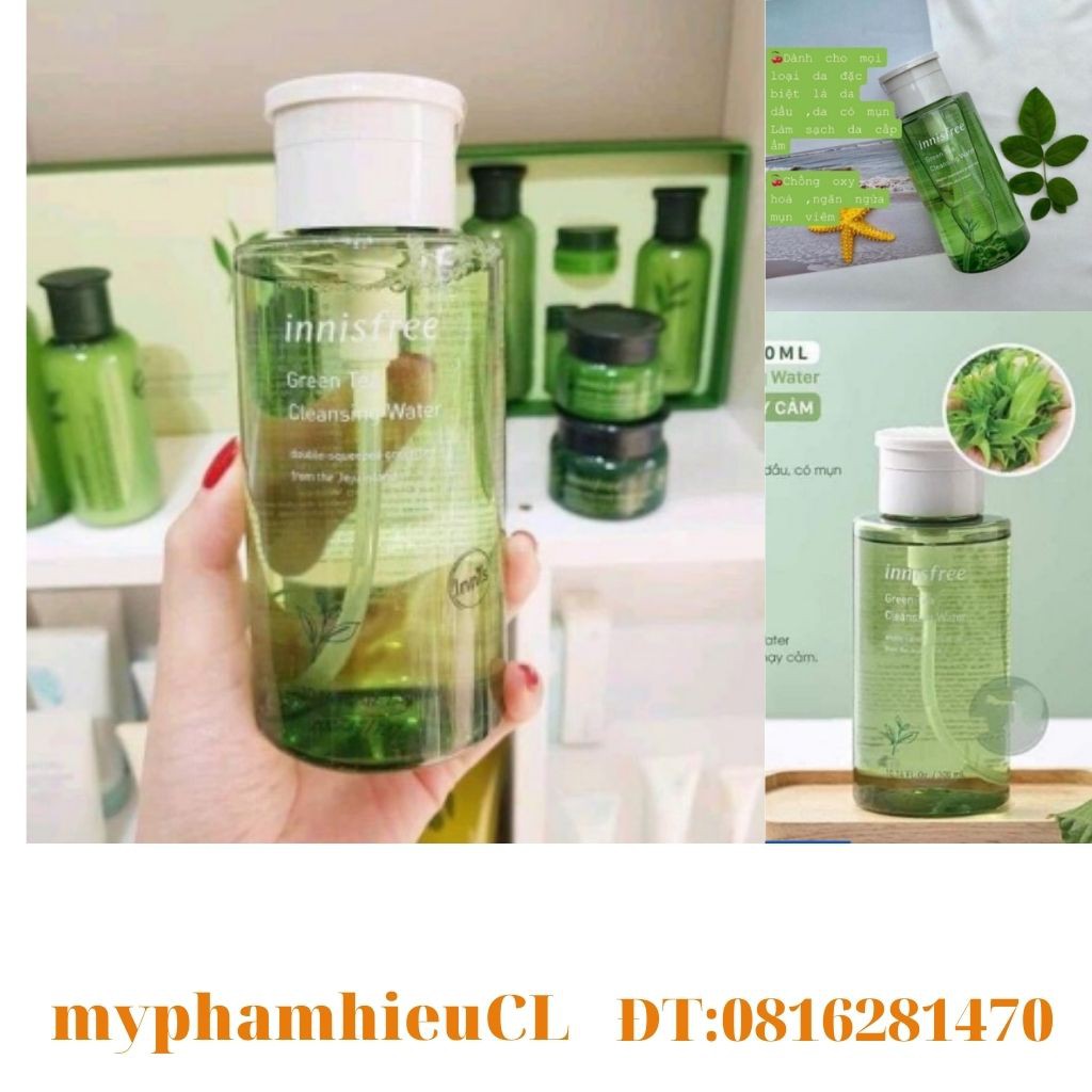 NƯỚC TẨY TRANG TRÀ XANH INNISFREE GREEN TEA BALANCING CLEANSING OIL [ Chai 300ml ]