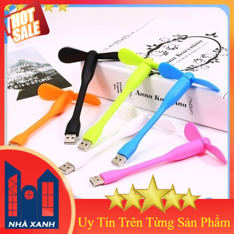 Quạt USB 2 Cánh Rời Cắm Máy Tính, Sạc Dự Phòng, Củ Sạc Điện Thoại, Siêu Mát - Siêu Tiện Dụng - Shop Nhà Xanh