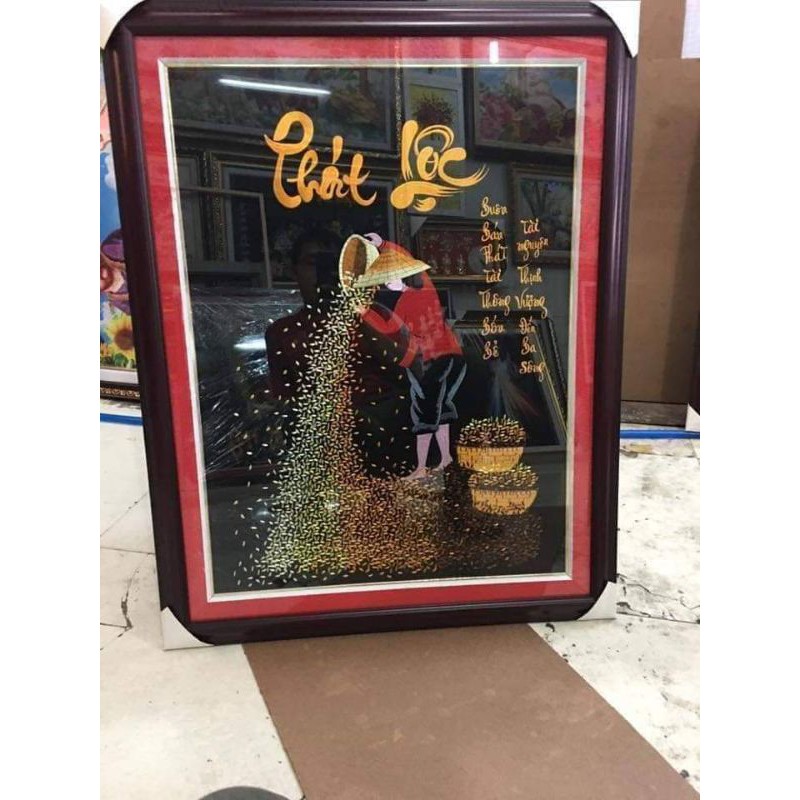 Tranh thêu sẵn chưa khung