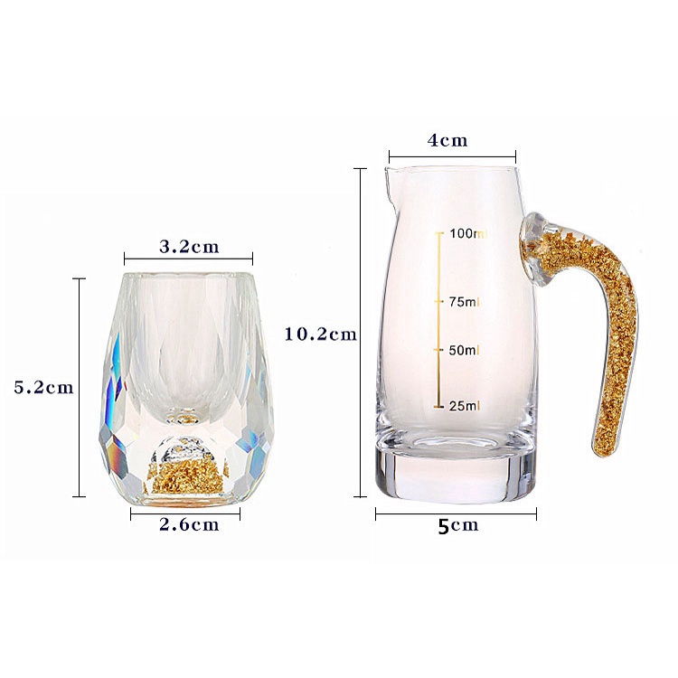 Hot hot - Bộ ly rượu Million Golden tuyệt tác Pha Lê 24K