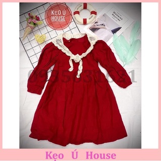 Đầm xinh cho bé gái diện tết, đầm đỏ cho bé diện noel