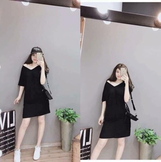 Đầm Xuông Dây Lưng