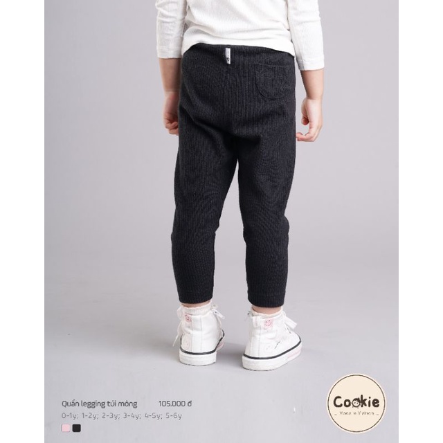 Cookie - Quần legging túi mông cho bé trai, bé gái từ 1 tuổi đến 6 tuổi