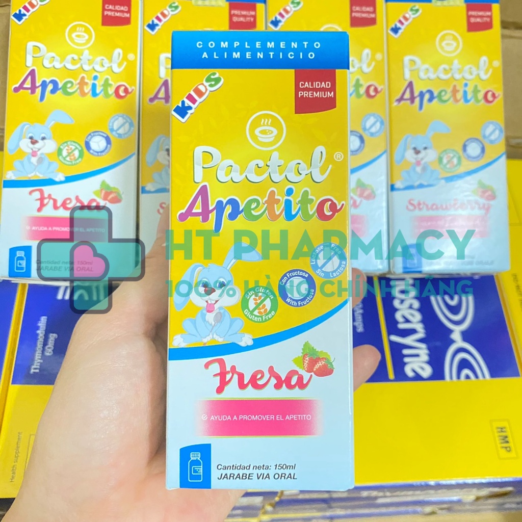 (Date mới) Siro Pactol Apetito - Bổ sung sữa ong chúa và dưỡng chất, giúp bé ăn ngon, tiêu hóa tốt, tăng cường đề kháng