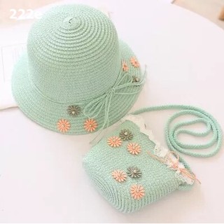 vịt bầu set mũ và túi cói độc đẹp